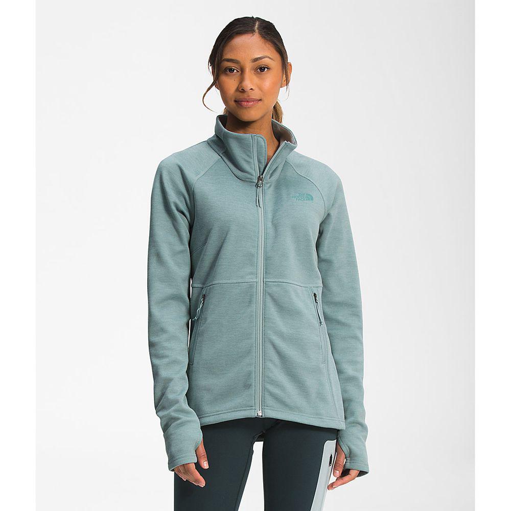 The North Face Canyonlands Full Zip Γυναικεια Fleece - Ασημι Μπλε (LTQX64210)